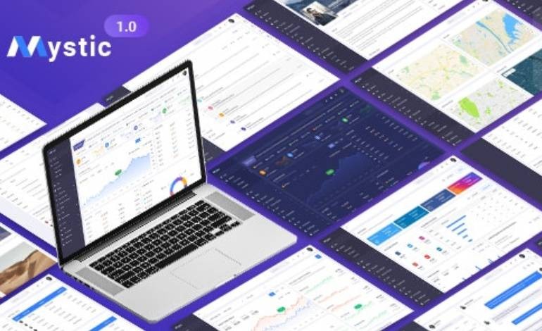 Mystic  Admin Dashboard Sketch Template