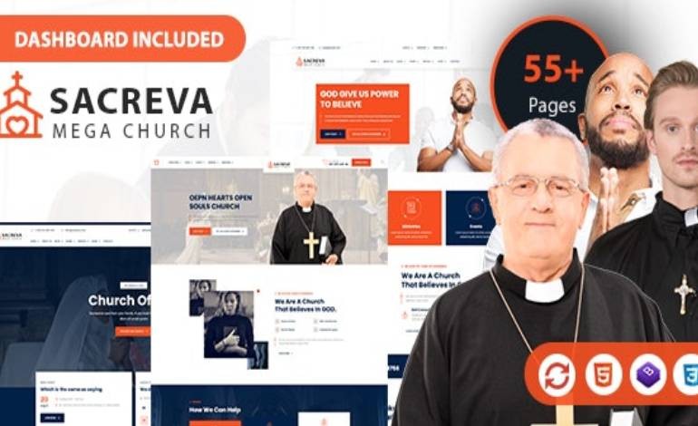 Sacreva Church Nonprofit Html5 Template