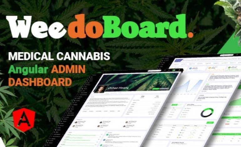 Weedoboard Cannabis Dashboard Angular Template