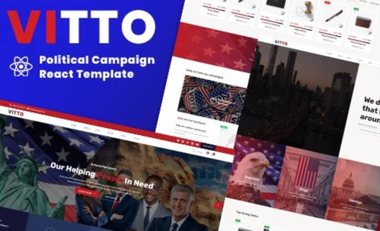 Vitto Political Campaign React Template