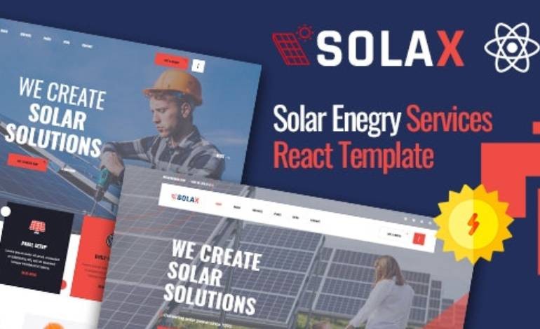 Solax Green Energy React Template