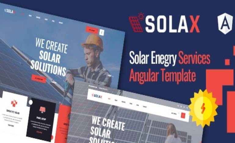 Solax Solar Energy Angular Template