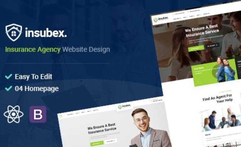 Insubex Consulting Insurance React Template