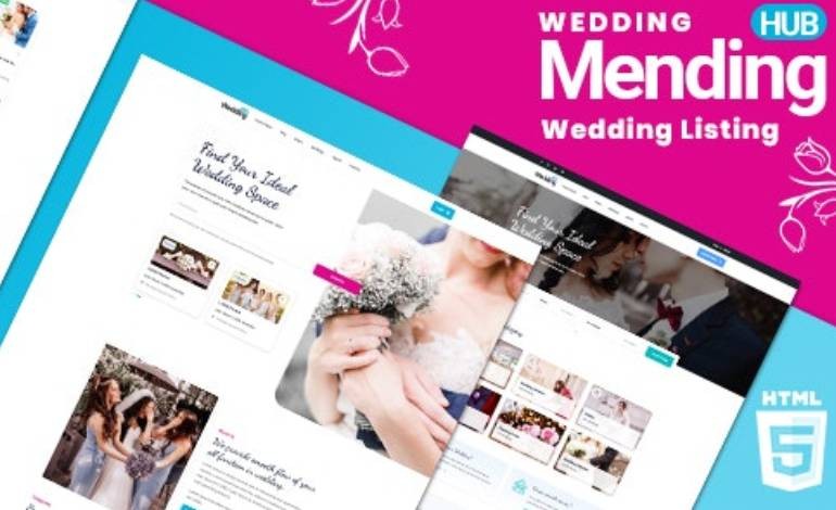 Mendinghub  Wedding Listing HTML5 Template