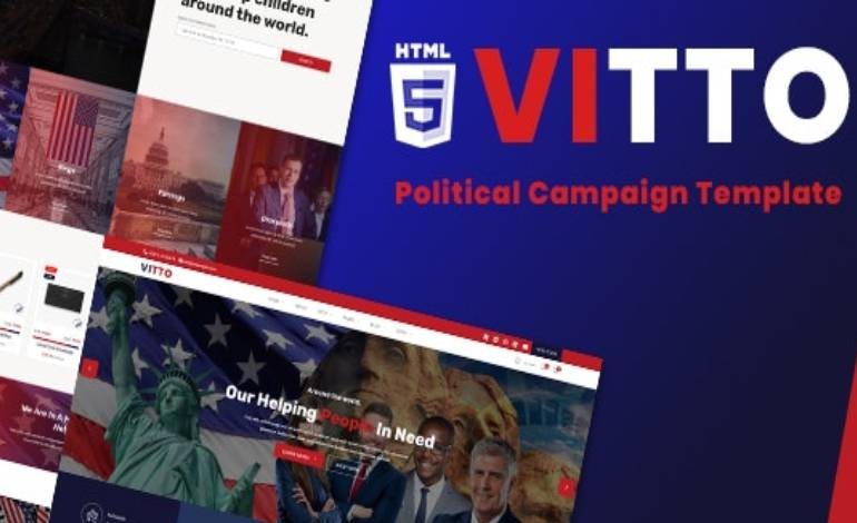 Vitto Political Campaign HTML5 Template