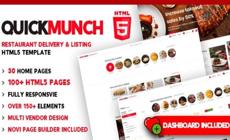 Quickmunch  Food Delivery HTML5 Template