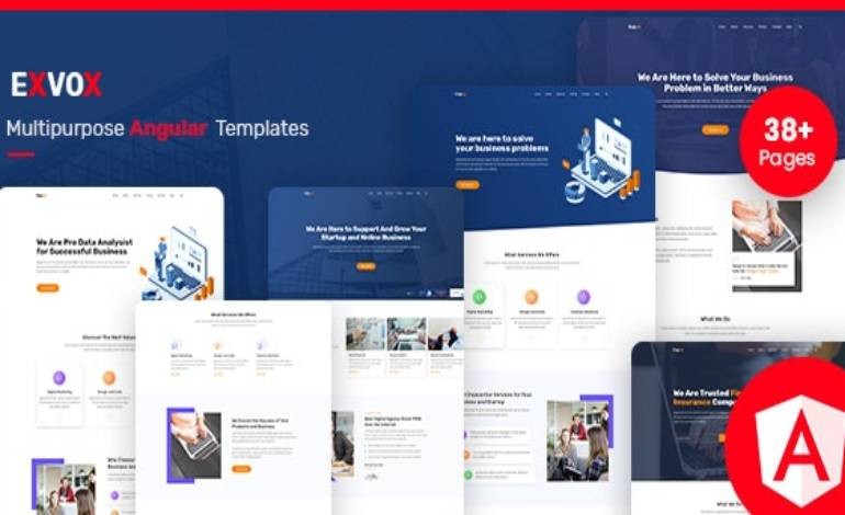 Exvox  Bootstrap Angular Template