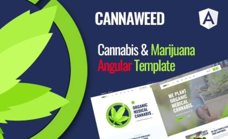 Cannaweed Cannabis Angular Template