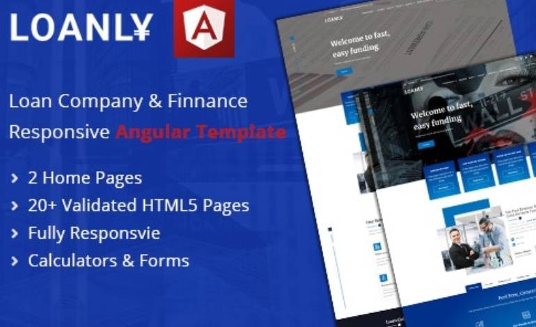 Loanly  Banking Angular Template