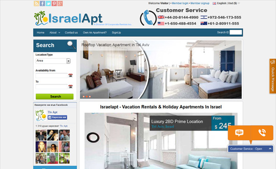 Vacation Rentals Israel 