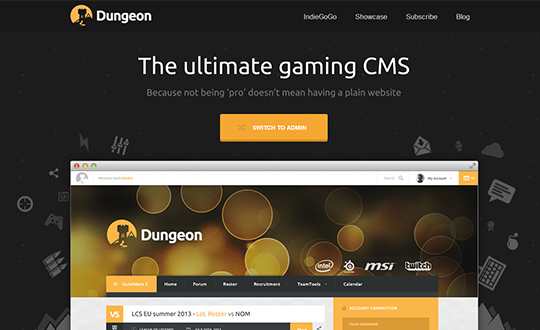 Dungeon Gaming CMS