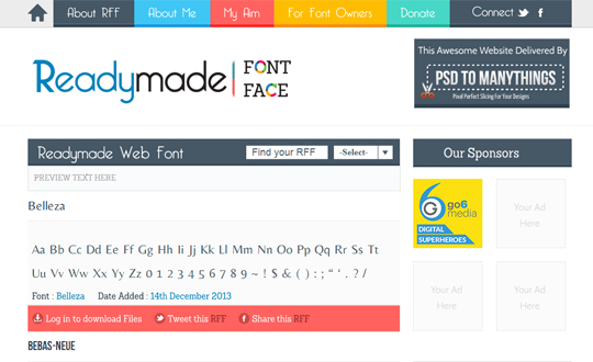 Readymade Font Face