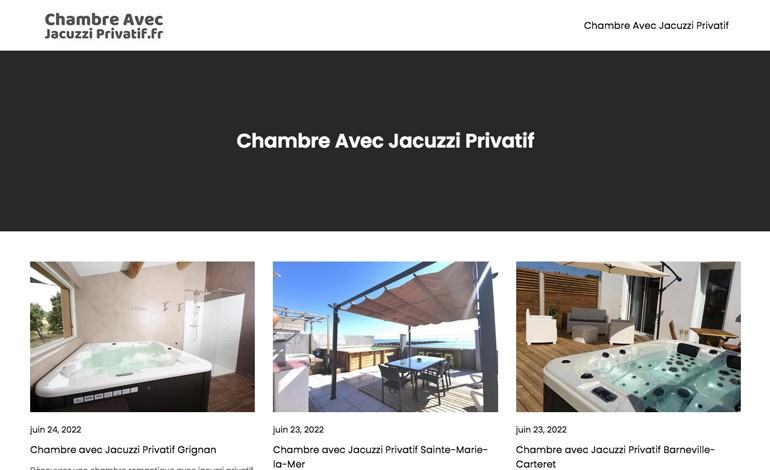 Chambre avec Jacuzzi Privatif