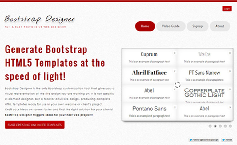 Bootstrap Designer