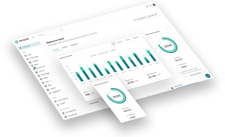 Jamapck Admin CRM Application Template