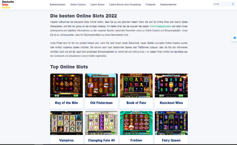 Deutsche Slots Online