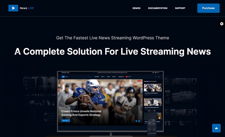 Newz LIVE News Streaming WordPress Theme