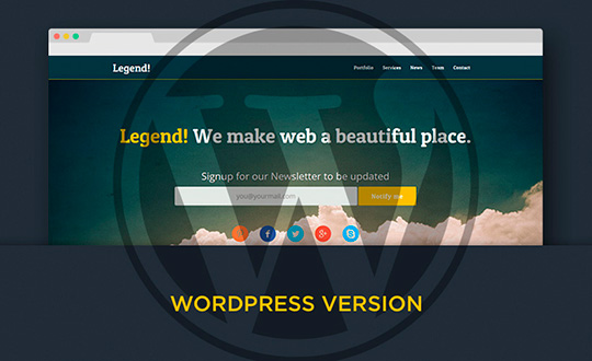 Legend Free Responsive One Page WP Theme