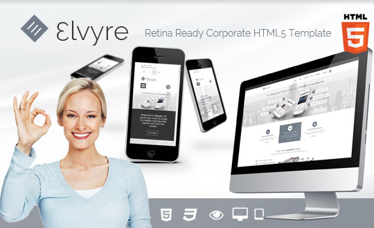 Elvyre Retina Ready HTML5 Template