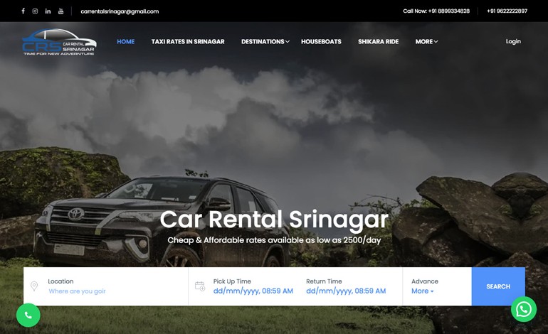 Car Rental Srinagar