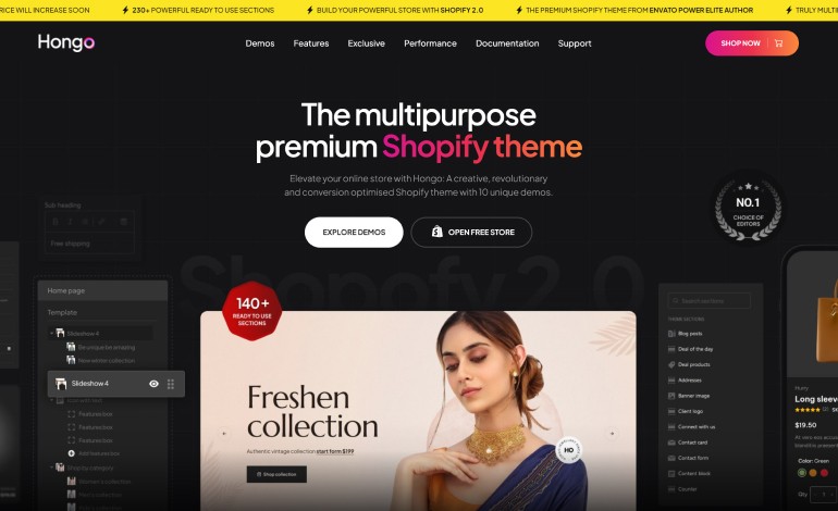 Hongo Multipurpose Shopify Theme