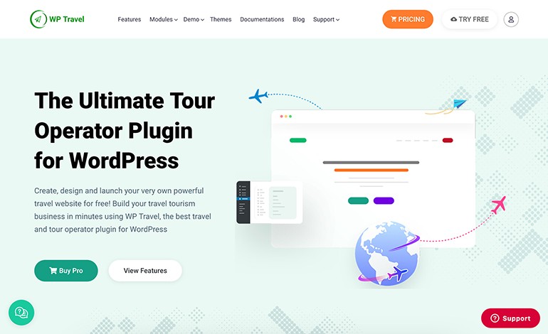 WP Travel Plugin