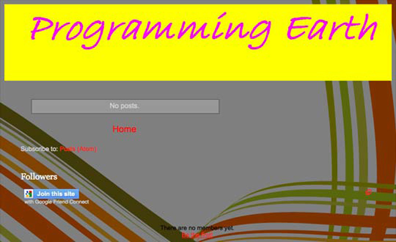 PROGRAMMING EARTH