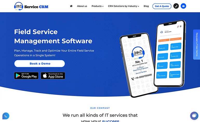 Service CRM India