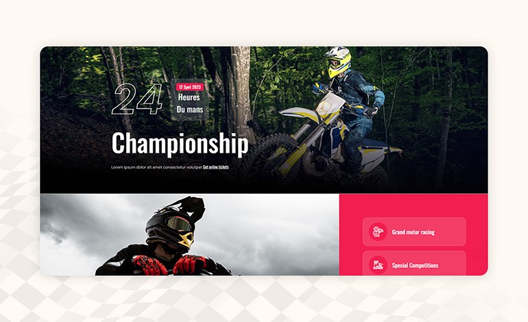 Raccer Race and Sports Events WordPress Theme