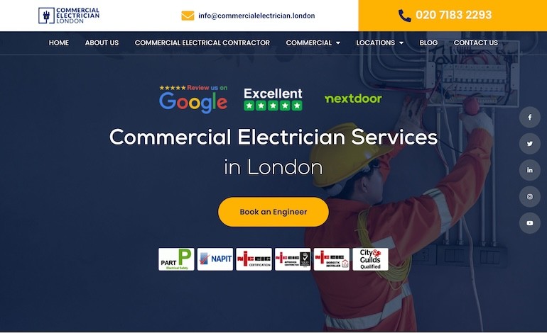 Commercial Electrician London