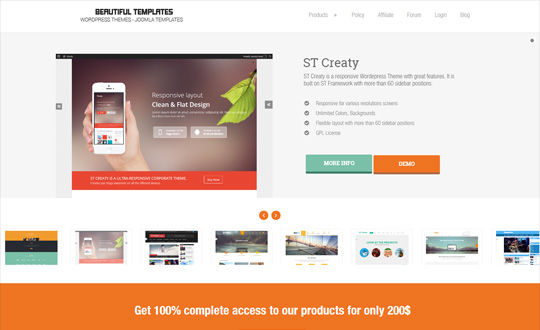 Wordpress Themes & Joomla Templates