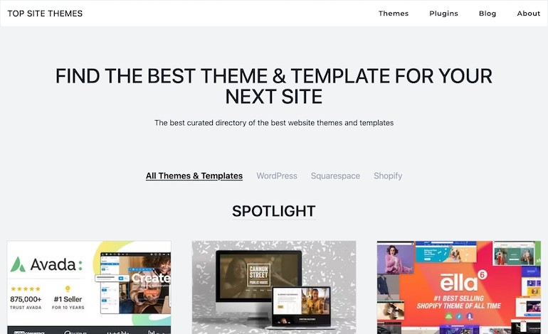 Top Site Themes
