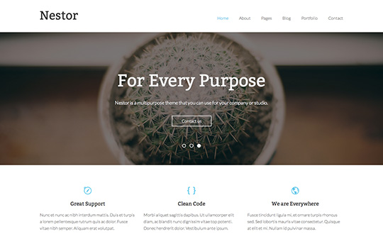 Nestor Responsive HTML5 Template