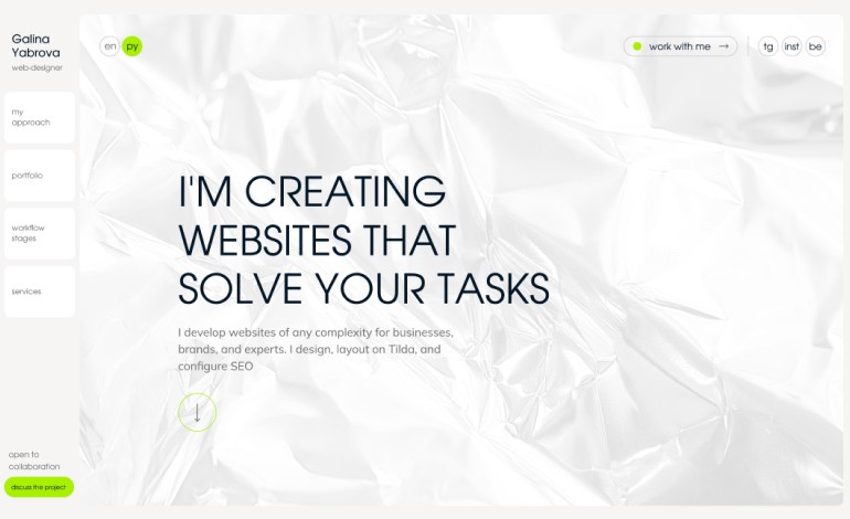 Galina Yabrova Web designer