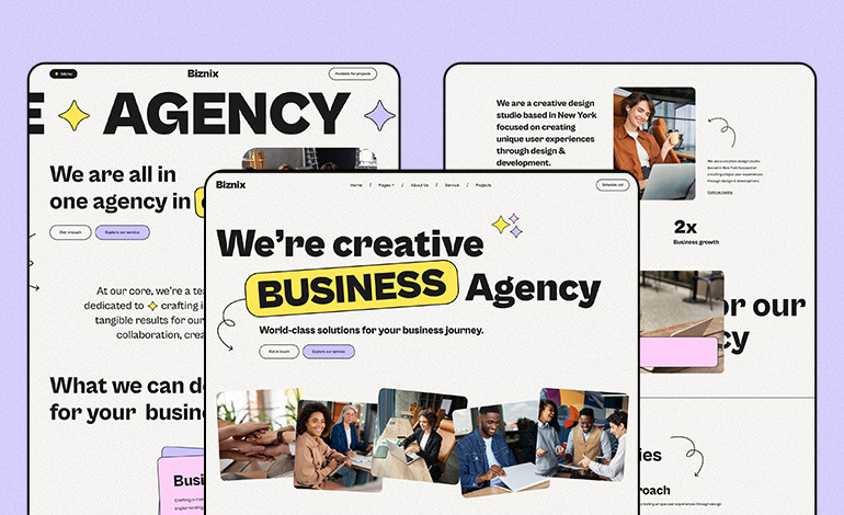 Biznix Business Website WebFlow Template