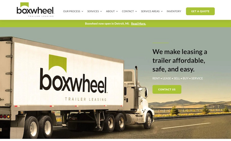 Boxwheel Trailer Leasing