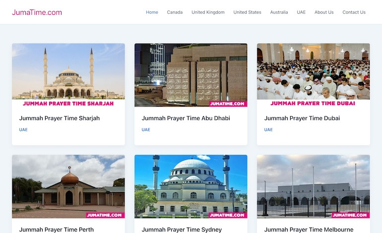 Jummah Prayer Time