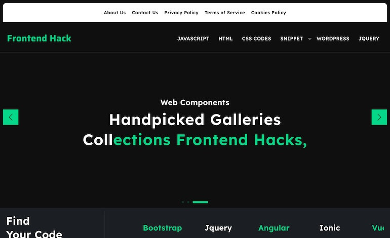 Front End Hack