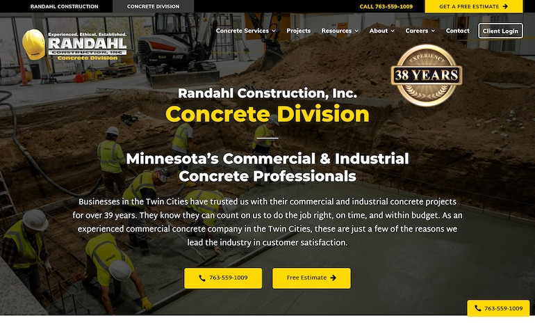 Randahl Construction Inc Concrete Division