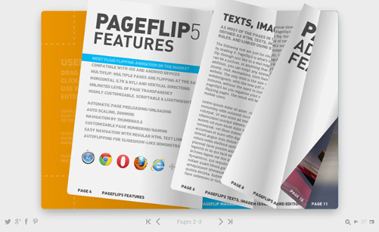 Pageflip5 the HTML5 book template