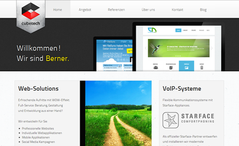 cubetech GmbH - The new portfolio site of a swiss web agency