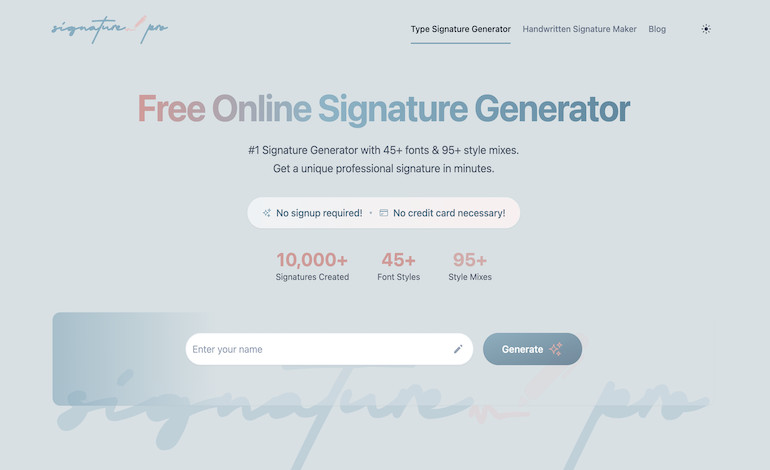 Signature Generator Pro