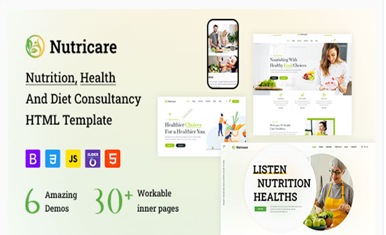 Nutricare Html5  Template