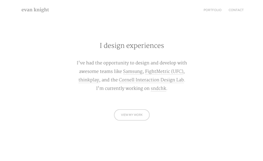 Evan Knight Portfolio