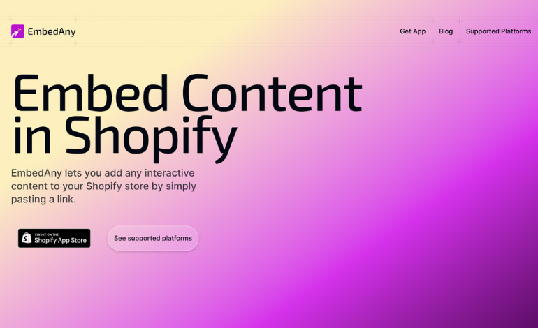 EmbedAny Shopify App