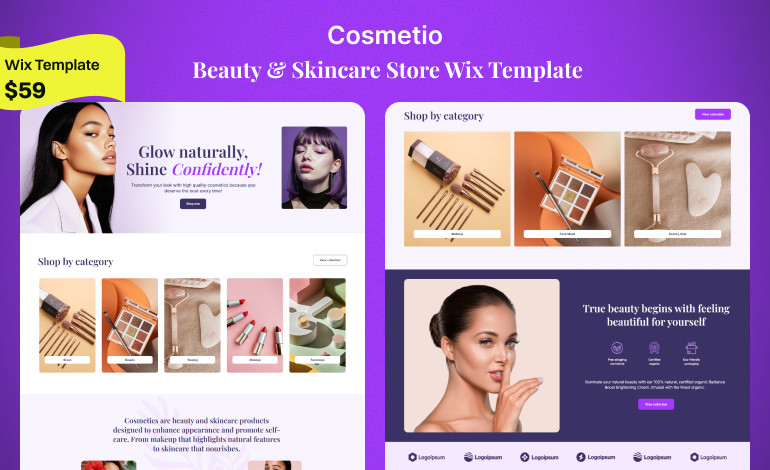 Cosmetio Wix Template