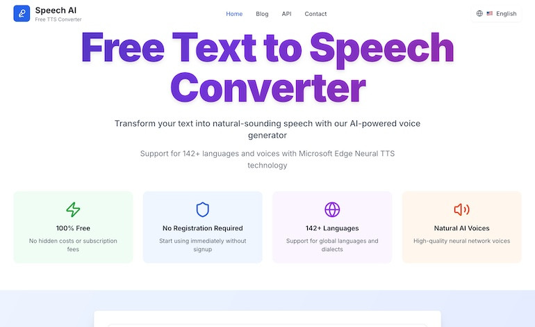 Free Text to Speech Converter