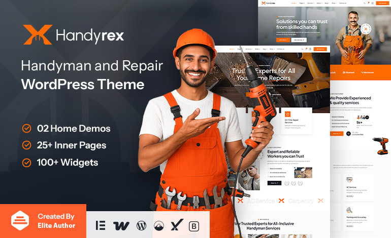 Handyrex  Handyman Services and Repair WordPress Theme
