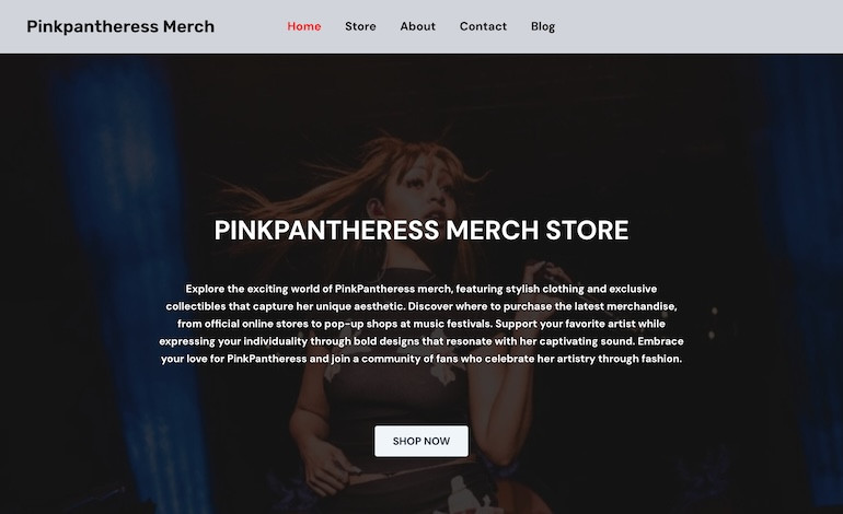 Pinkpantheress Merch