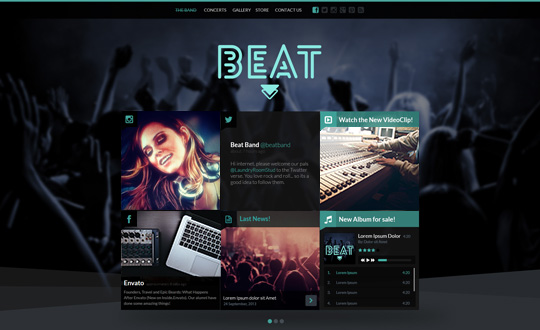 Beat Joomla Template